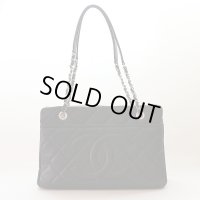 シャネル　チェーンショルダーバック ブラック／SIV金具