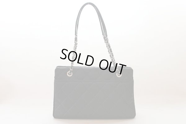 シャネル　チェーンショルダーバック ブラック／SIV金具　裏面