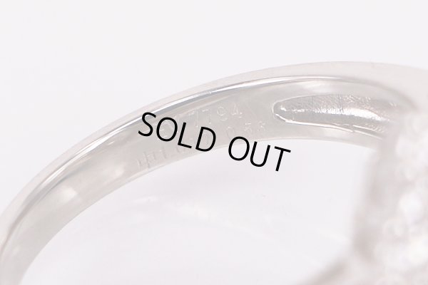 PT900 ダイアイリリング 1.017ct 0.56ct 4.60g　刻印(2)