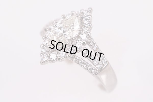 PT900 ダイアイリリング 1.017ct 0.56ct 4.60g　サイド