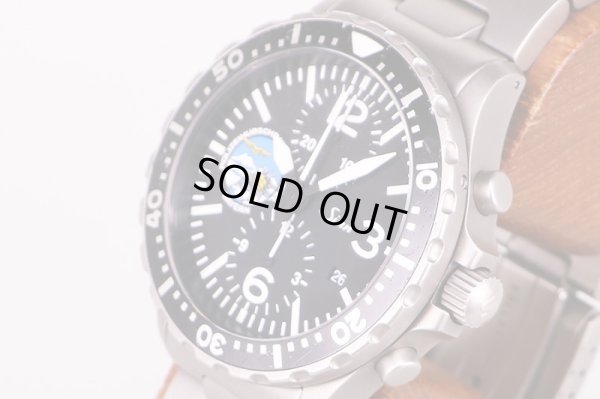 ジン　７５７Ｐ　クロノグラフ　黒文字盤　フリーガースタッフル限定　サイド拡大