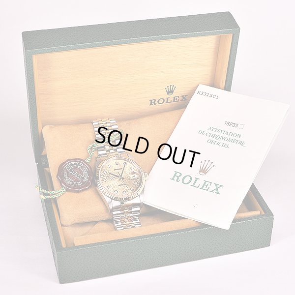 ロレックス　１６２３３Ｇ　Ｋ３３１５０１　シャンパンコンピュータ文字盤　新１０Ｐ　箱・保証書