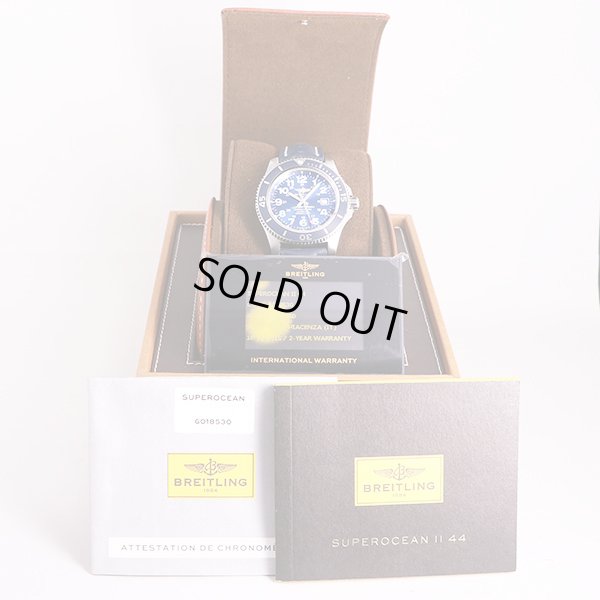 ブライトリング　スーパーオーシャン４４　Ａ１７３９２　青文字盤　箱・保証書
