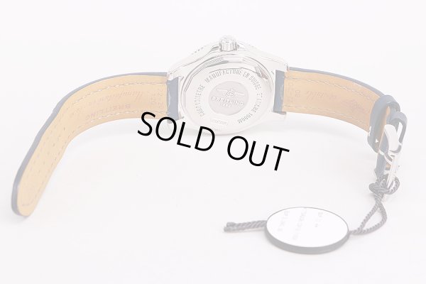 ブライトリング　スーパーオーシャン４４　Ａ１７３９２　青文字盤　革ブレス