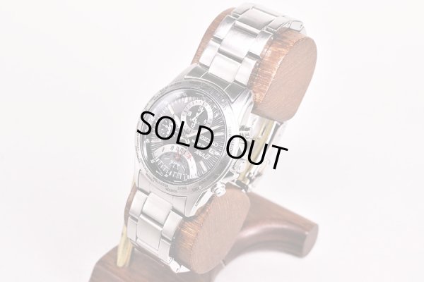 セイコー　ＡＮＡワールドタイム　５Ｔ８２－０ＡＪ０　黒文字盤　サイド