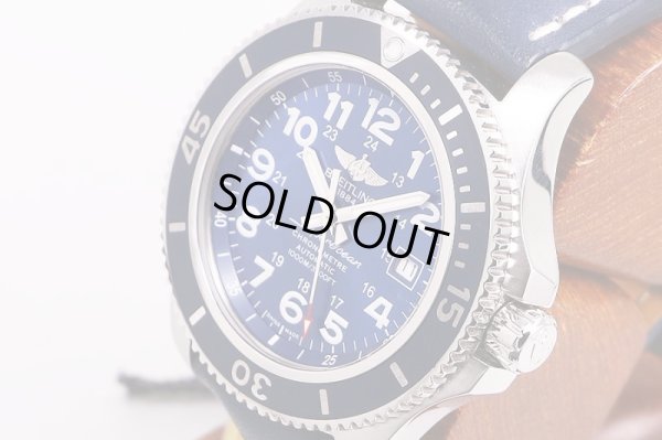 ブライトリング　スーパーオーシャン４４　Ａ１７３９２　青文字盤　サイド拡大