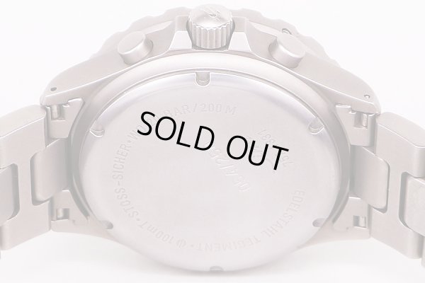 ジン　７５７Ｐ　クロノグラフ　黒文字盤　フリーガースタッフル限定　裏面拡大