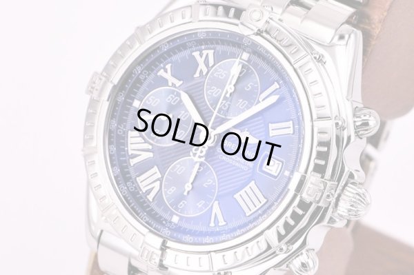 ブライトリング　クロスウインド　Ａ１３３５５　青文字盤　サイド拡大