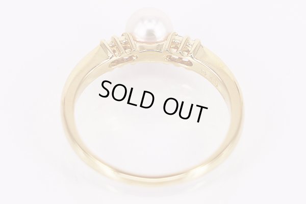 ミキモト　K18 パールダイアイリリング 5.50mm 3.50g　内側