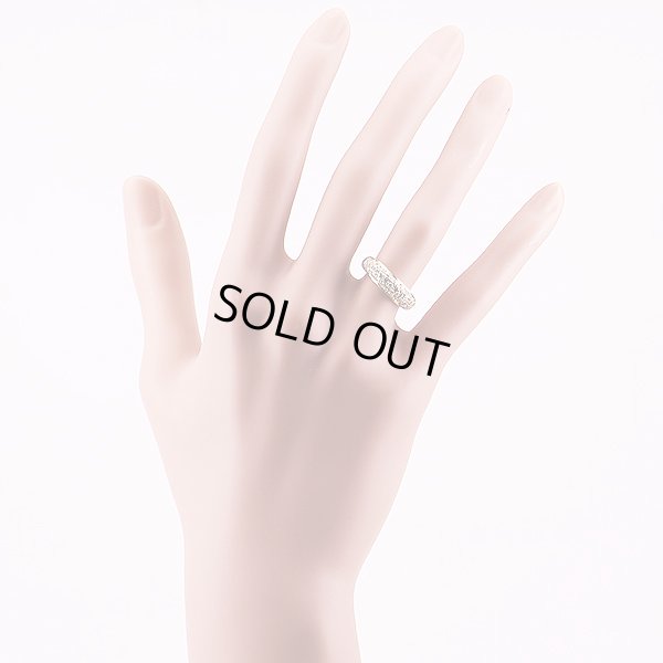 星の砂　K18 ダイアイリリング 0.45ct 3.10g　装着イメージ