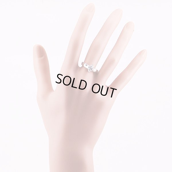 PT950 ダイアイリリング 0.75ct 5.70g　装着イメージ