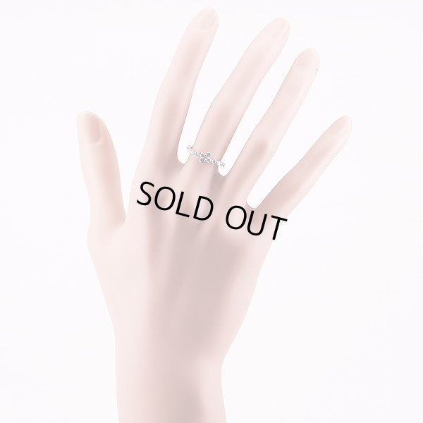 ヴァンドーム　PT950 ダイアイリリング 0.36ct 2.60g　装着イメージ