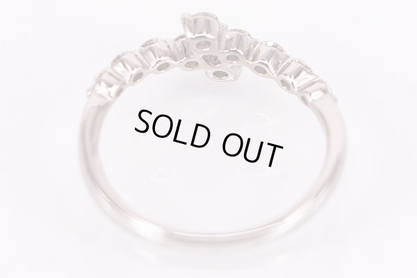 ヴァンドーム　PT950 ダイアイリリング 0.36ct 2.60g　内側