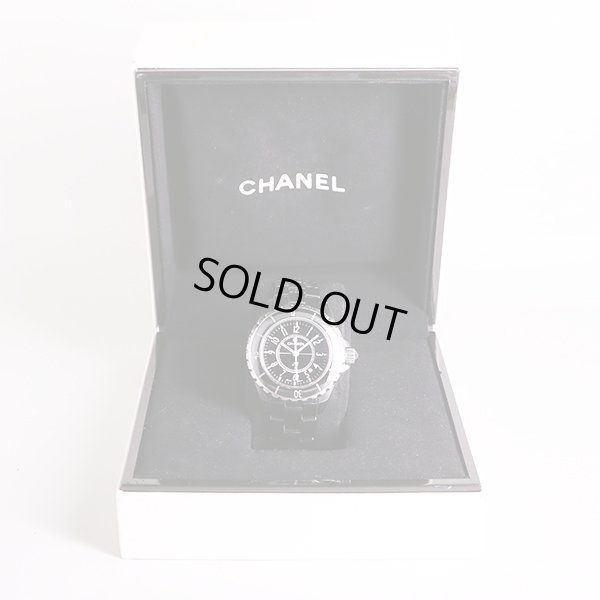 シャネル　Ｊ１２　Ｈ０６８２　黒文字盤　箱