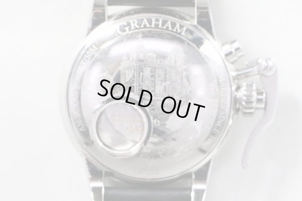 グラハム　クロノファイター１６９５　ＡＸ－２ＣＸＡＳ　銀文字盤　裏面拡大(2)