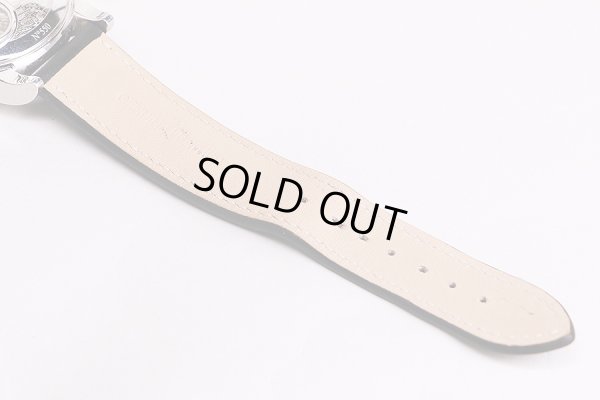 グラハム　クロノファイター１６９５　ＡＸ－２ＣＸＡＳ　銀文字盤　革ベルト状態(2)