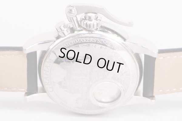 グラハム　クロノファイター１６９５　ＡＸ－２ＣＸＡＳ　銀文字盤　裏面拡大(1)