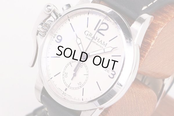 グラハム　クロノファイター１６９５　ＡＸ－２ＣＸＡＳ　銀文字盤　サイド拡大(1)