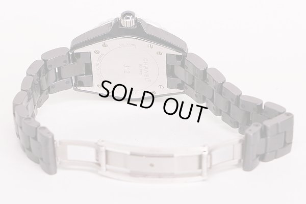 シャネル　Ｊ１２　Ｈ０６８２　黒文字盤　セラミックブレス