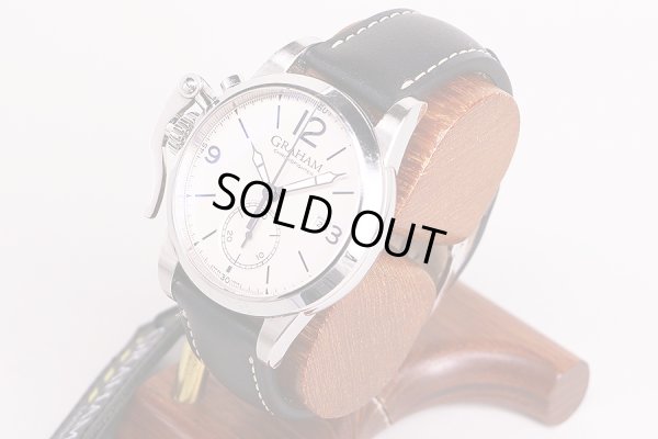 グラハム　クロノファイター１６９５　ＡＸ－２ＣＸＡＳ　銀文字盤　サイド