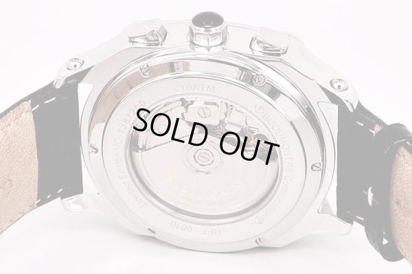 ビジュモントレ　６８１０　３カレンダー　ムーンフェイスクロノ　黒文字盤　裏面拡大