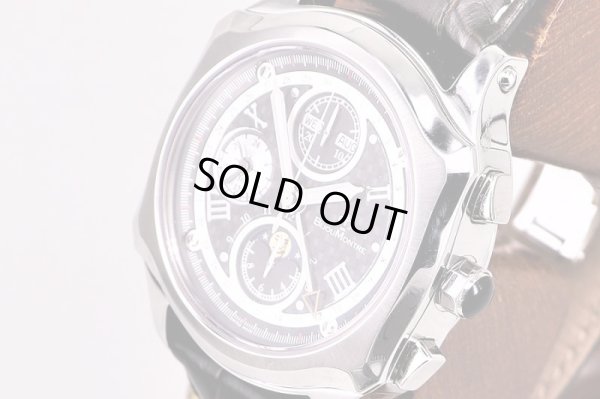 ビジュモントレ　６８１０　３カレンダー　ムーンフェイスクロノ　黒文字盤　サイド拡大