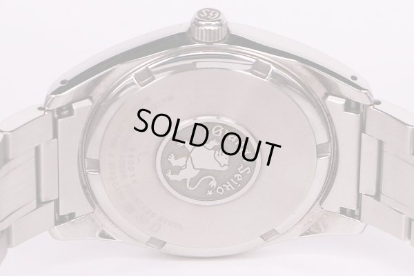 セイコー　グランドセイコー　ＳＢＧＴ０３７　９Ｆ８３－０ＡＨ０　黒文字盤　裏面拡大