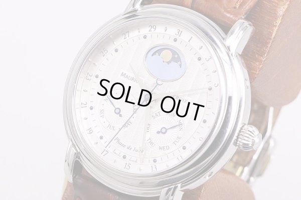 モーリス・ラクロア　マスターピースＭＰ６１３８　ムーンフェイス　銀文字盤（一部シェル）　サイド拡大