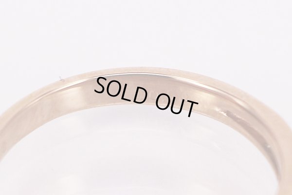 PT900/K18PG ダイアイリリング 0.50ct 3.10g　刻印(2)