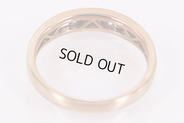 PT900/K18PG ダイアイリリング 0.50ct 3.10g　内側