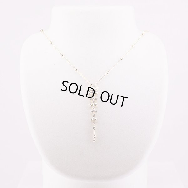 K18 ダイアイリペンダントネックレス 1.18ct 4.70g　装着イメージ