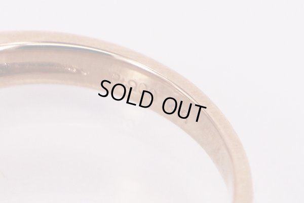 PT900/K18PG ダイアイリリング 0.50ct 3.10g　刻印(1)