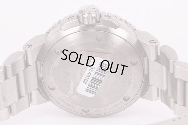 オリス　アクイス　デプスゲージ　６７６５　黒文字盤　裏面拡大