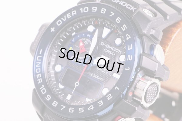 カシオ　ガルフマスター　ＧＷＮ－１０００Ｂ　５３７１　黒文字盤　サイド拡大