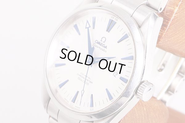 オメガ　シーマスターアクアテラ　ＣＯＸ　２５０２．３３　白文字盤　サイド拡大