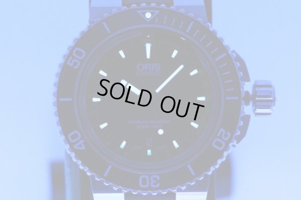 オリス　アクイス　デプスゲージ　６７６５　黒文字盤　ライト