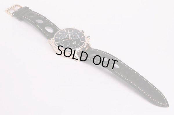 フレデリックコンスタント　ヴィンテージラリー　ヒーリー　ＦＣ３９７ＨＤＧ５　緑文字盤　革ベルト状態表面