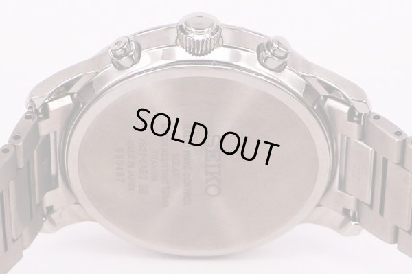 セイコー　ＳＡＧＺ０９７　電波ソーラー　７Ｂ２７－０ＡＥ０　黒文字盤　裏面拡大