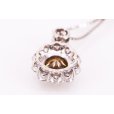 PT850/900 ダイアイリペンダントネックレス 2.160ct 1.50ct 8.30g　裏面