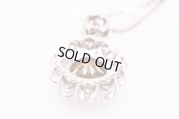 PT850/900 ダイアイリペンダントネックレス 2.160ct 1.50ct 8.30g　裏面