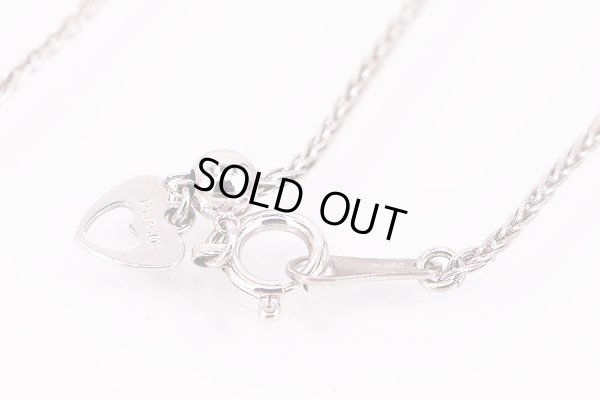 PT850/900 ダイアイリペンダントネックレス 0.61ct 12.00g　留め具拡大