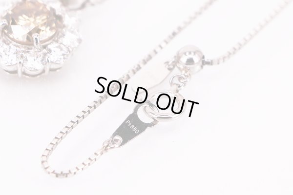 PT850/900 ダイアイリペンダントネックレス 2.160ct 1.50ct 8.30g　留め具拡大
