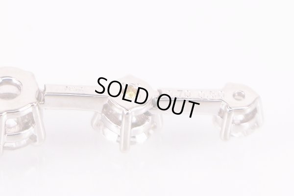 PT850/900 ダイアイリペンダントネックレス 0.70ct 0.50ct 6.60g　刻印