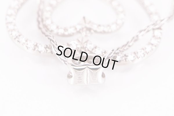 PT850/900 ダイアイリペンダントネックレス 0.61ct 12.00g　刻印