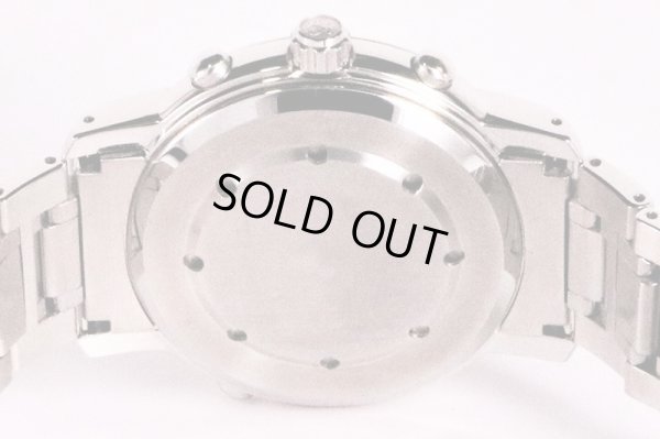 天賞堂　デュアルタイムアラーム　黒文字盤　裏面拡大