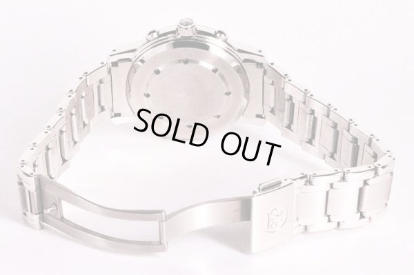 天賞堂　デュアルタイムアラーム　黒文字盤　ブレス