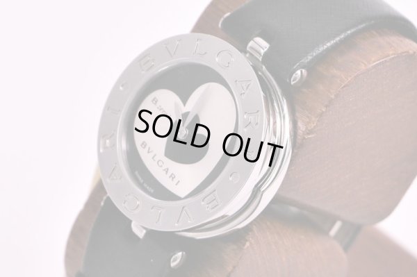 ブルガリ　B01　BZ30　黒銀ハート文字盤　サイド