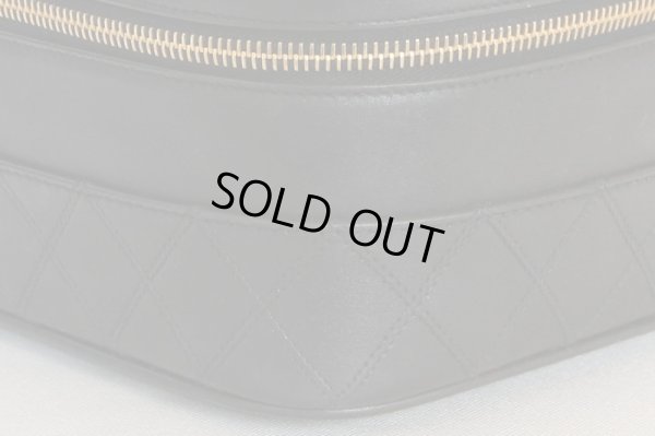 シャネル ビコローレ バニティバック 横型 ブラック サイド拡大