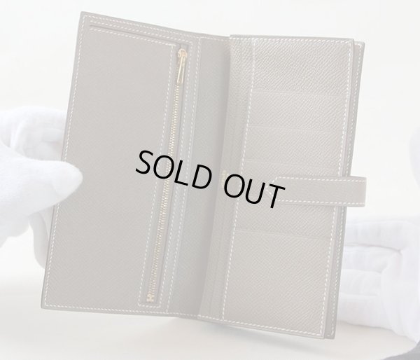 エルメス ベアンスフレ 039785CC-18 エトゥーブ/ゴールド金具 中身