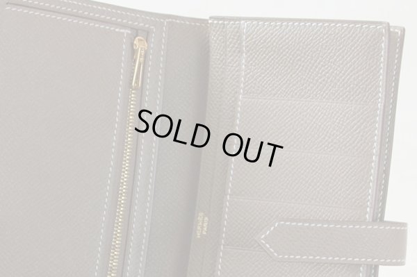 エルメス ベアンスフレ 039785CC-18 エトゥーブ/ゴールド金具 カードケース